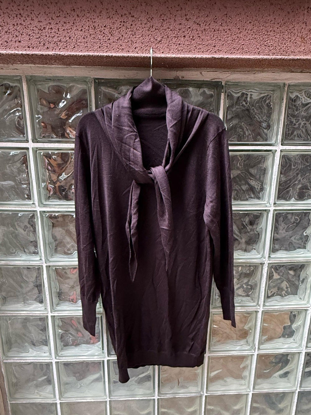 Uniqlo Three Way Merino Blend Brown Mini Dress NWT